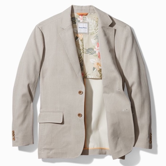 Men’s Havana Herringbone Silk-Blend Blazer - Picture 2 of 4